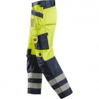 Pantalon haute visibilité avec poches holster, Classe 2 3233 Snickers