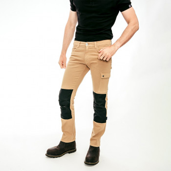 Jean de travail coton biologique avec poches genouillères DELTA G Forest Workwear