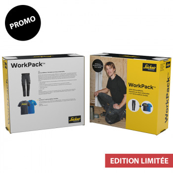 WorkPack AllroundWork : Pantalon en tissu extensible + 2 T-shirts en édition limitée