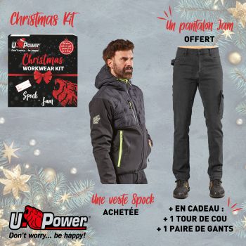 Christmas Kit : Une veste spock achetée : 🎁 : 1 pantalon Jam + 1 cache-cou + 1 paire de gants - Upower - Livraison express