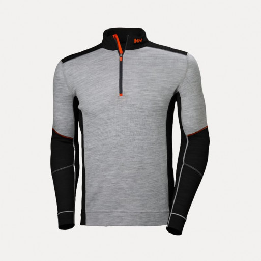 Sous vêtements technique de travail demi zippé en laine "LIFA" - 75107 - Helly Hansen