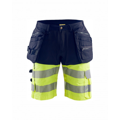 Short de travail stretch 4D poches holster haute-visibilité - 15961811 - Blaklader