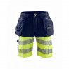 Short de travail stretch 4D poches holster haute-visibilité - 15961811 - Blaklader