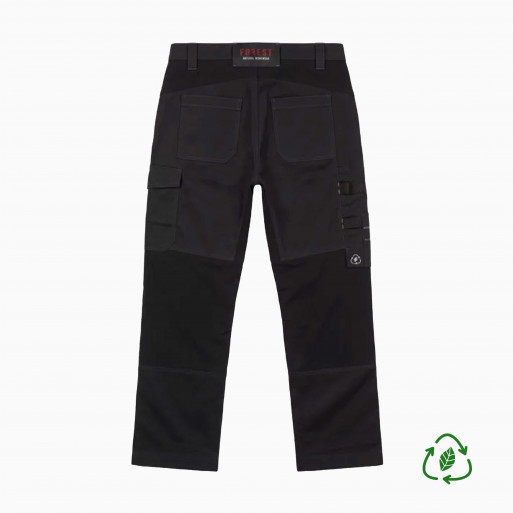 Pantalon de travail Forest Workwear Braek en polycoton éco-responsable vue de dos