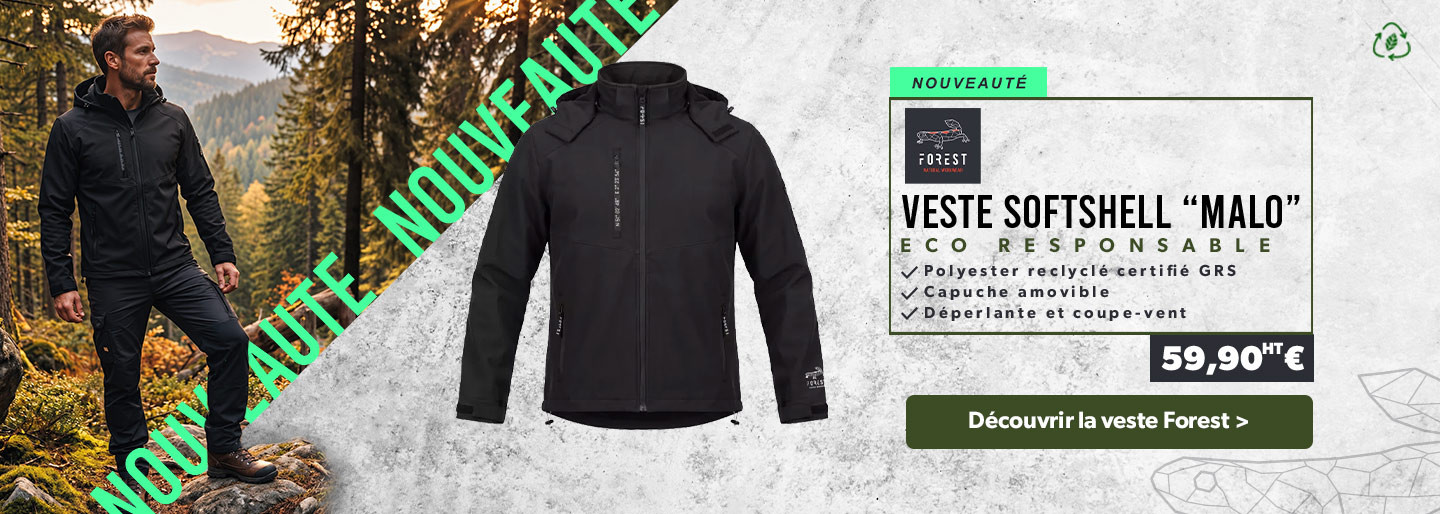 Veste Softshell MALO Forest Workwear